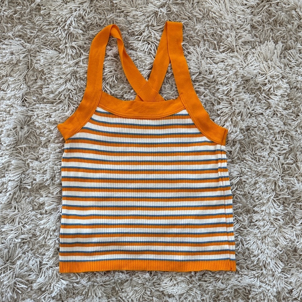 United Colors Of Benetton Knit Striped Tank Top